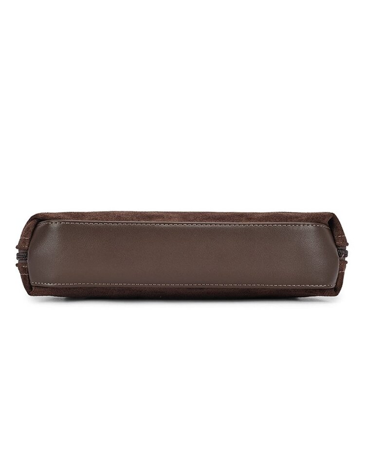 Kunstlederen suede schoudertas | 40135
