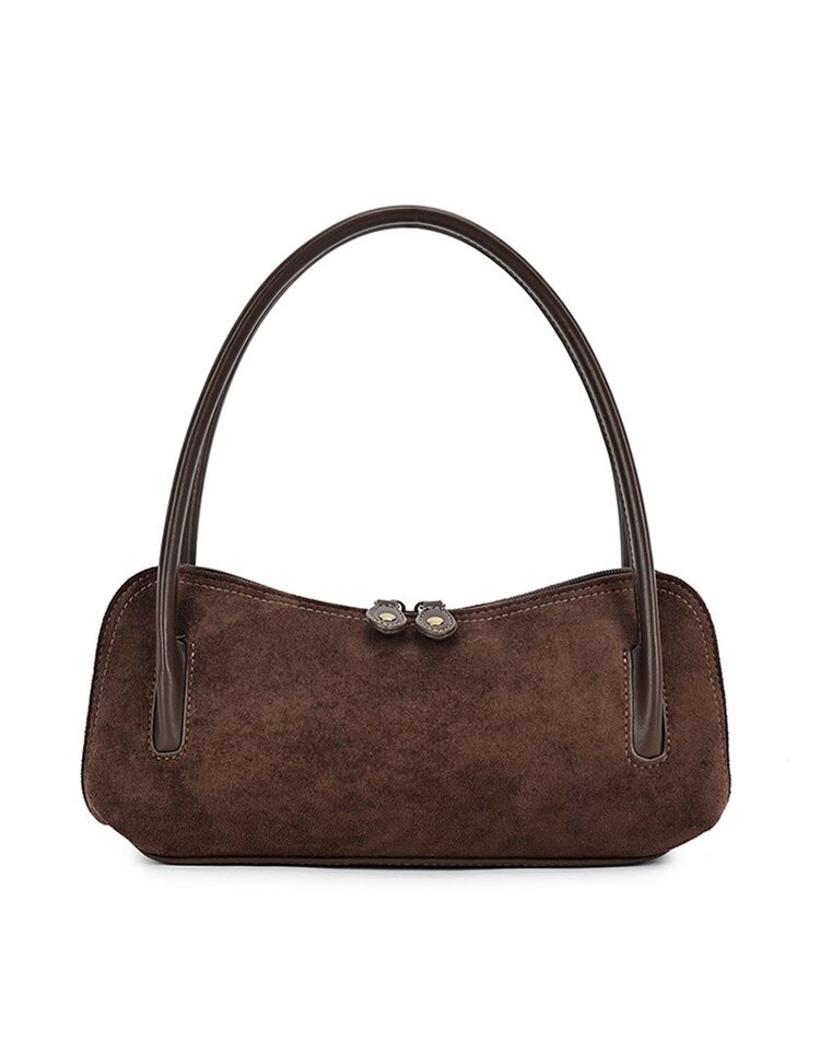 Kunstlederen suede schoudertas | 40135