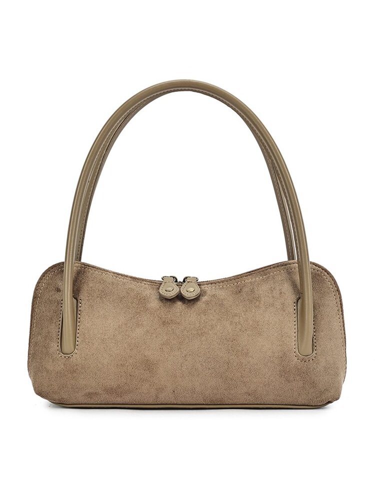 Kunstlederen suede schoudertas | 40135