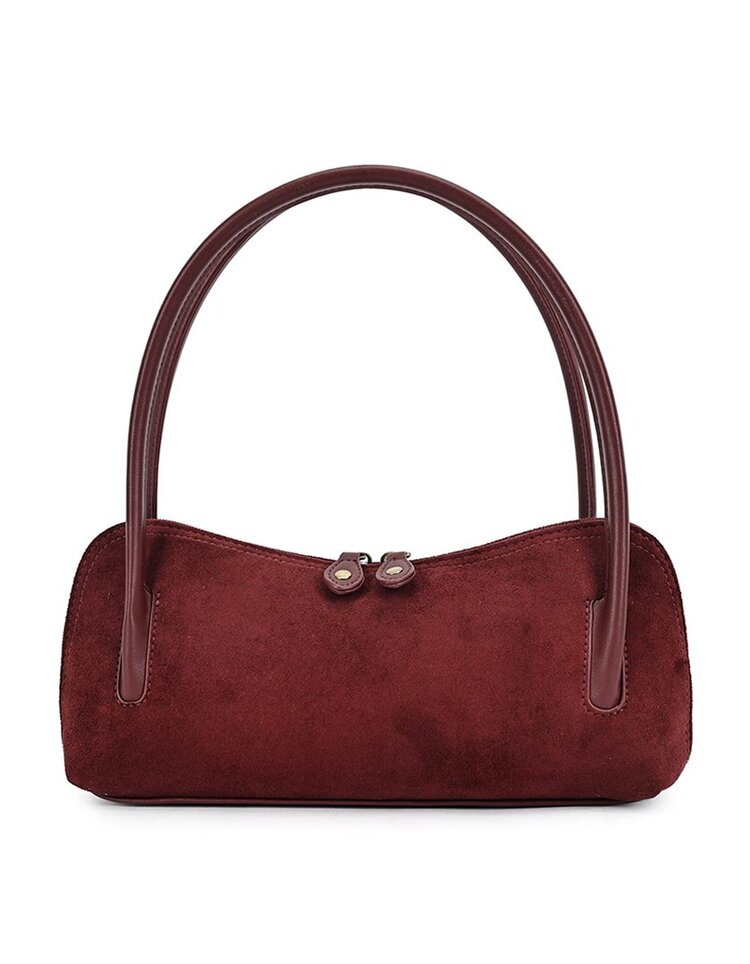 Kunstlederen suede schoudertas | 40135