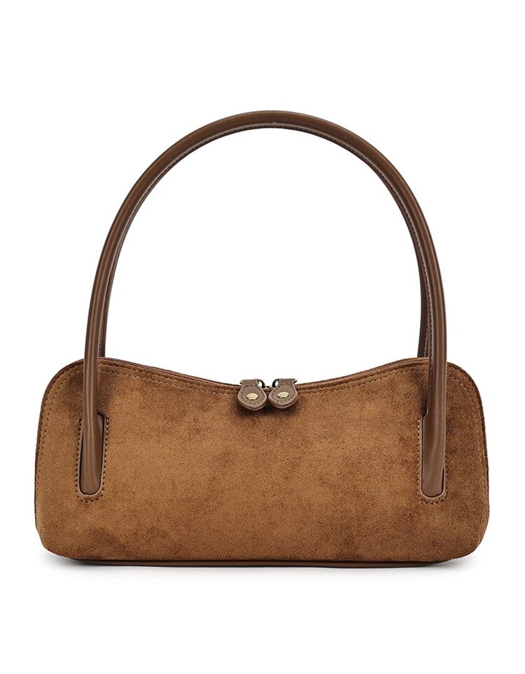 Kunstlederen suede schoudertas | 40135