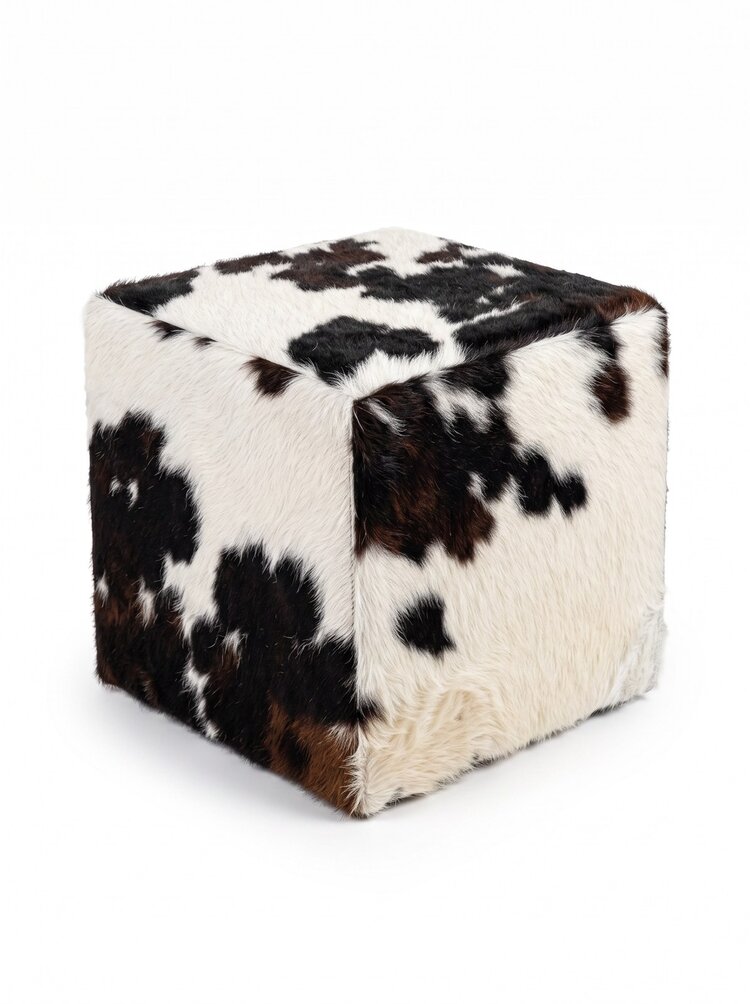 Cowhide pouf | 559156