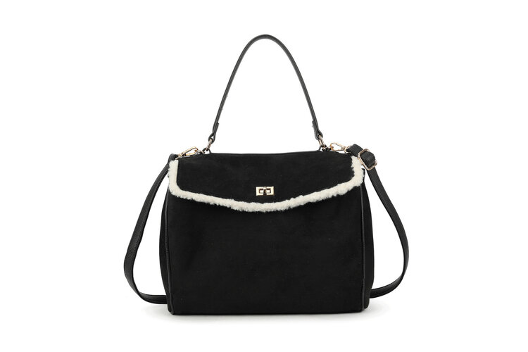 Art suede handbag | 70129