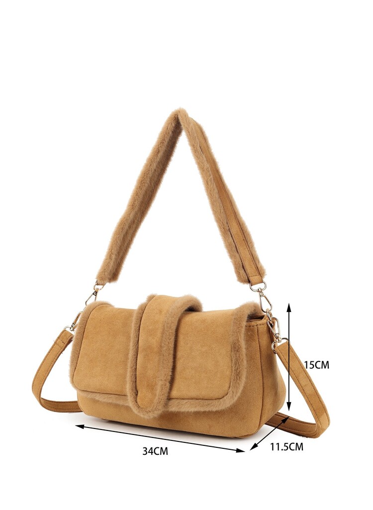 Suede shoulder bag | 70133