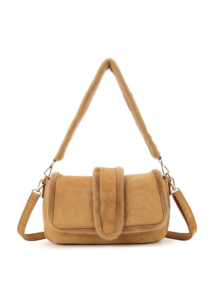 Suede shoulder bag | 70133