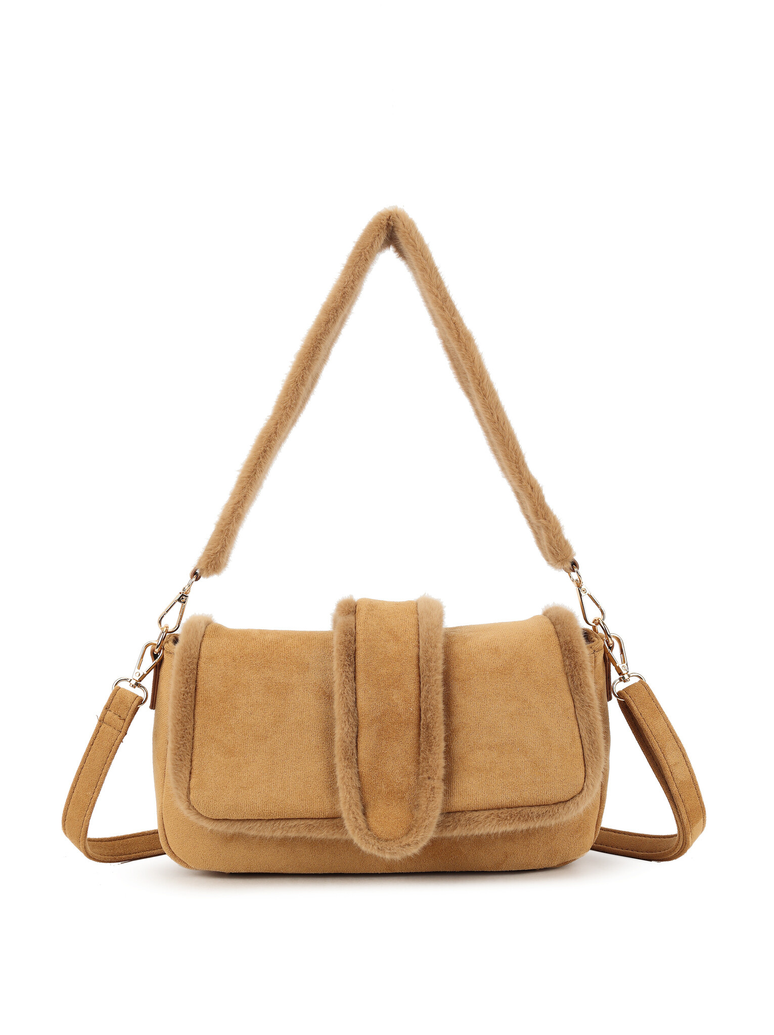 Kunst suede schoudertas | 70133, foto 5 van 6