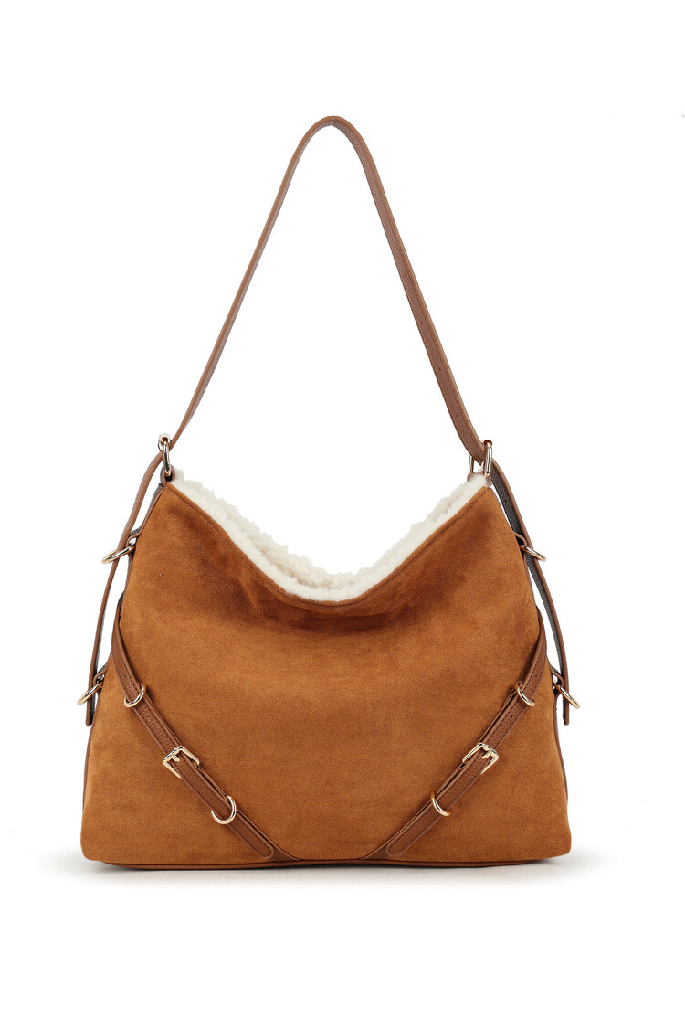 Art suede shoulder bag | 70130
