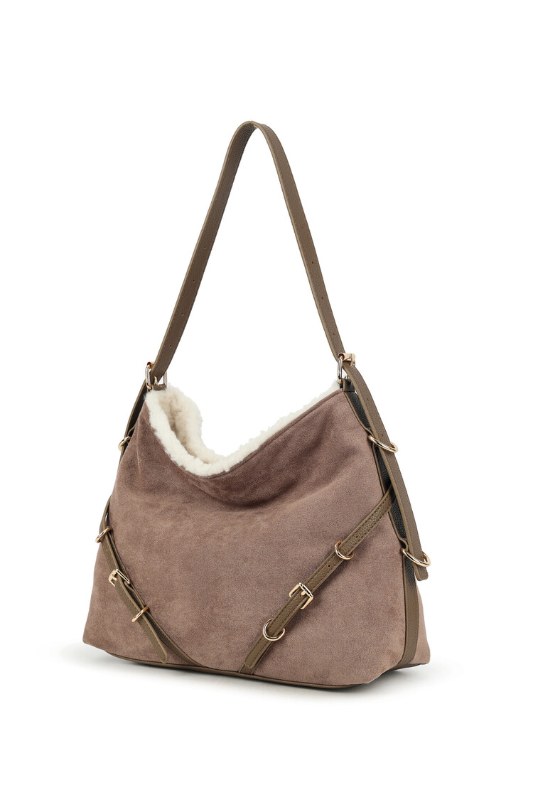 Art suede shoulder bag | 70130