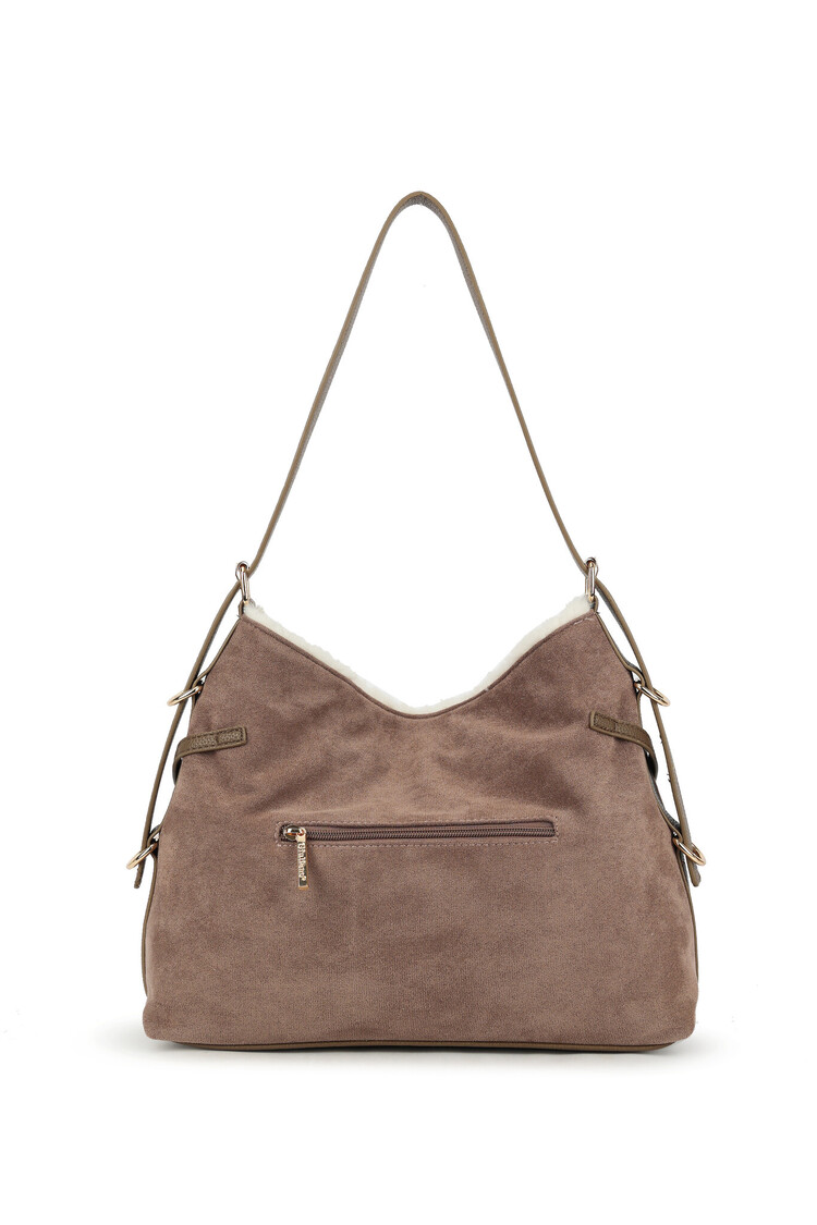 Art suede shoulder bag | 70130