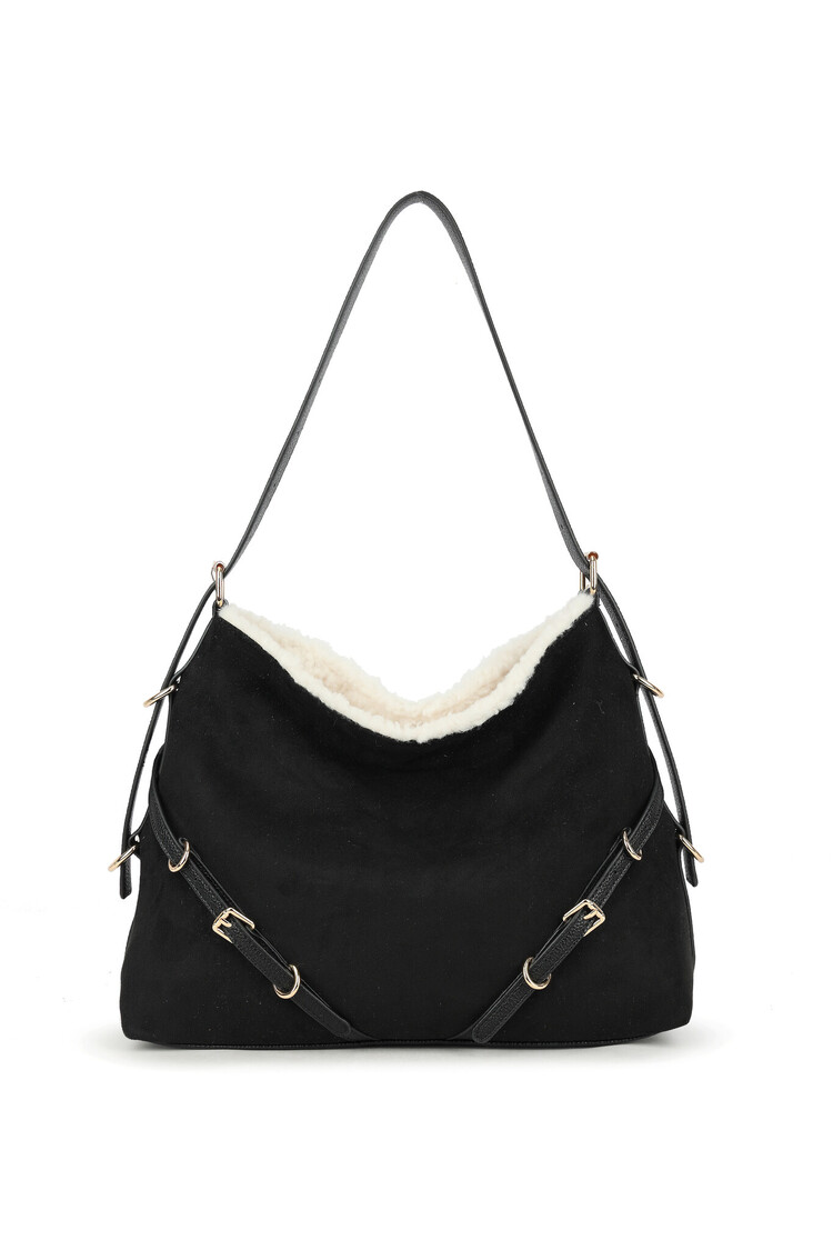 Art suede shoulder bag | 70130