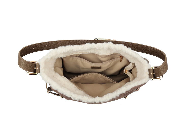Kunst suede schoudertas | 70130