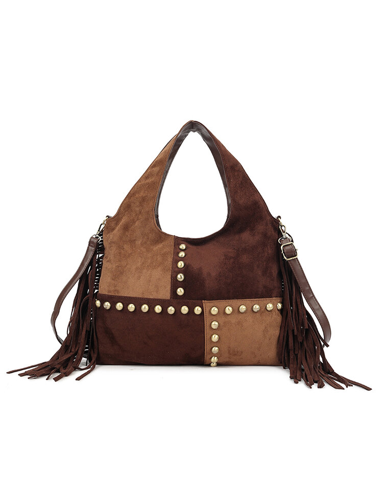 Faux leather shoulder bag | 60008