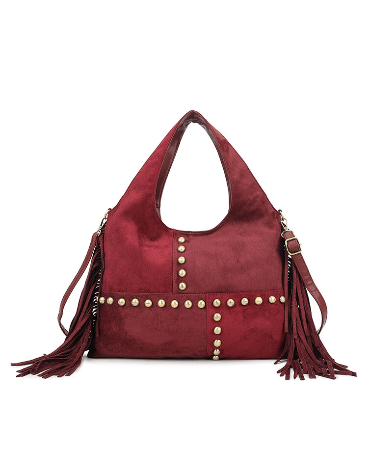Faux leather shoulder bag | 60008