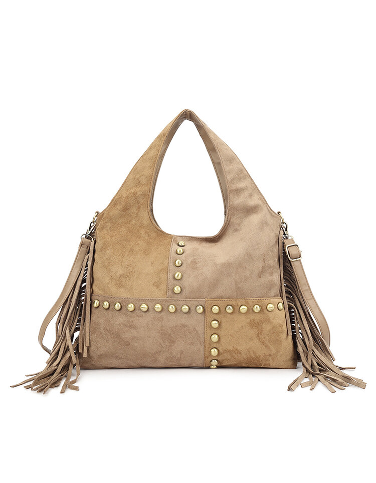 Faux leather shoulder bag | 60008