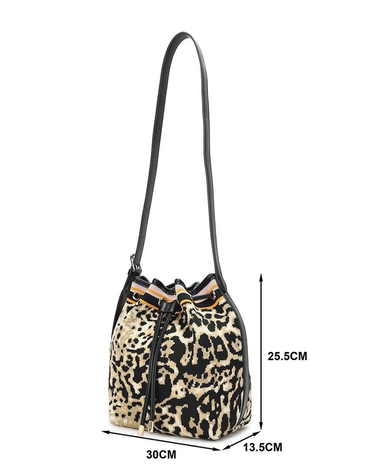 Gebreide schoudertas | Panter | 40139