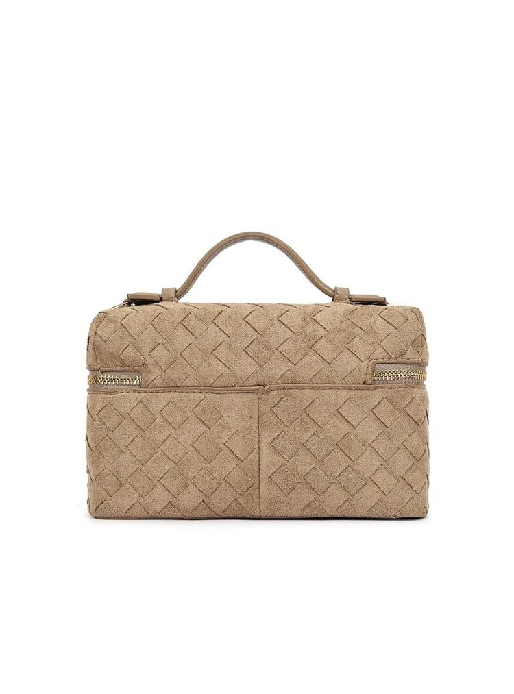 Kunstlederen suede schoudertas | 80171
