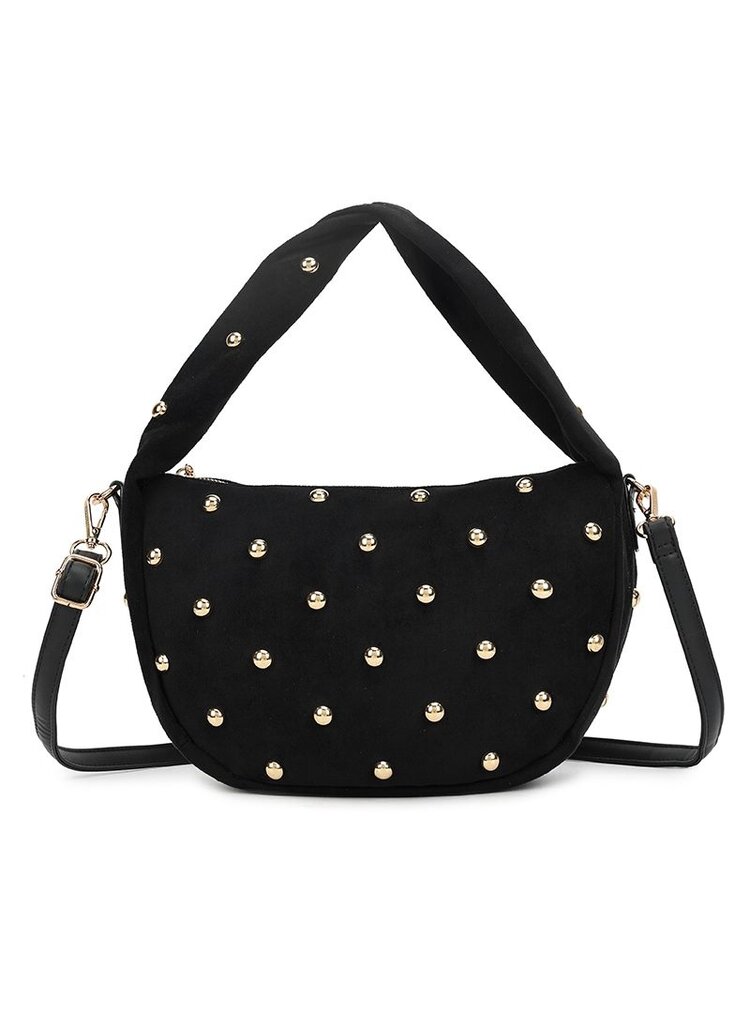 Kunstlederen suede schoudertas | Studs | 80173