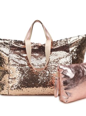 Faux leather handbag with inner pocket | 880501