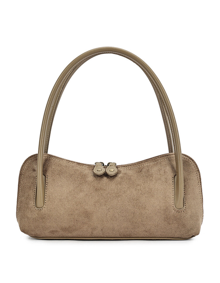 Faux suede shoulder bag | 40135