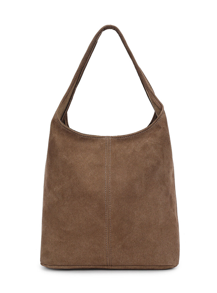 Kunstlederen suede shopper | 552598