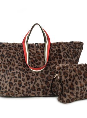 Faux leather handbag with inner pocket | 880501