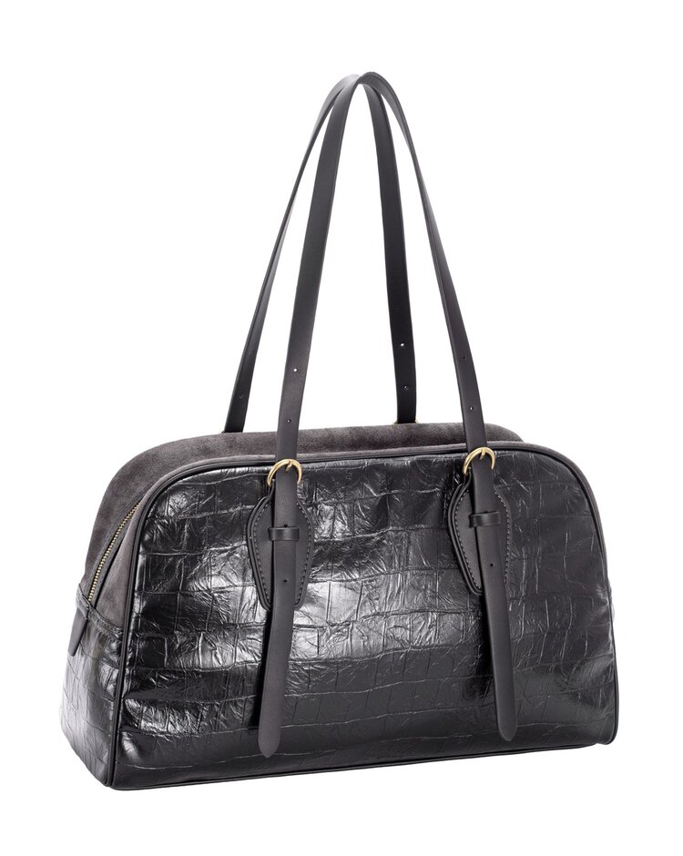 Kunstlederen schoudertas | Croco | David Jones | CM8679