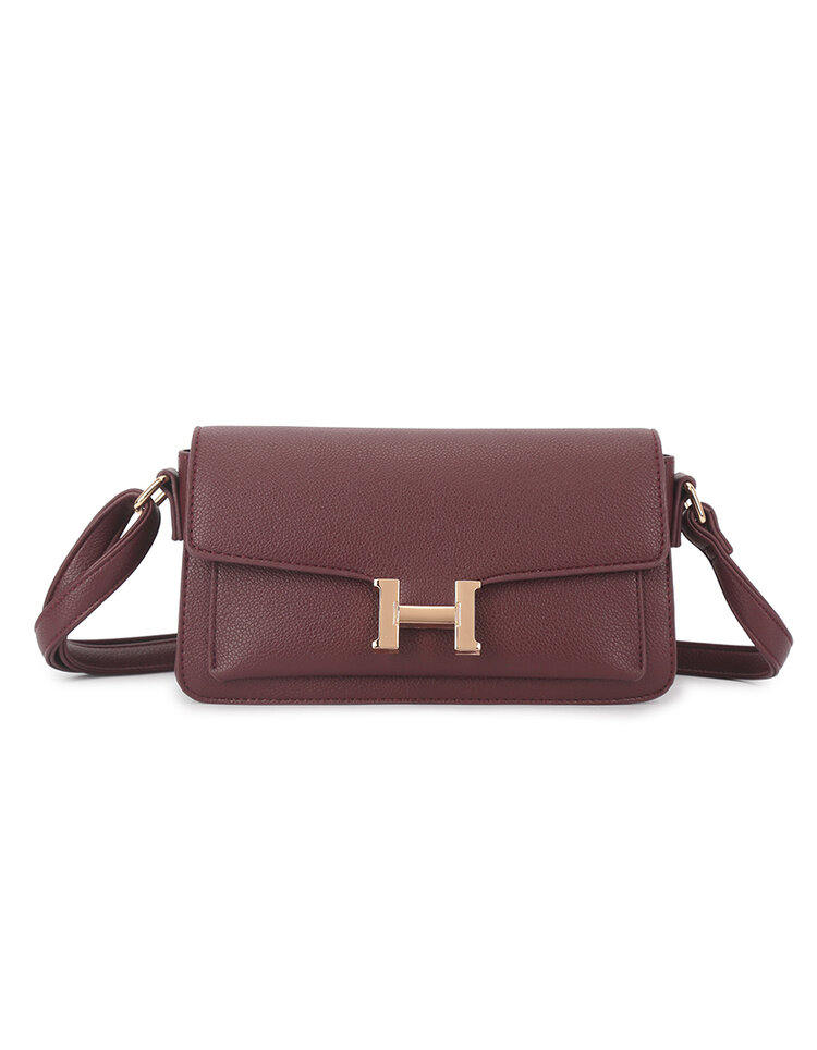 Faux leather shoulder bag | 40130