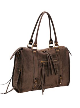 Kunstlederen suede handtas | David Jones | CM8777