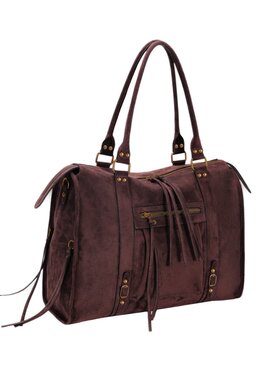 Faux suede handbag | David Jones | CM8777