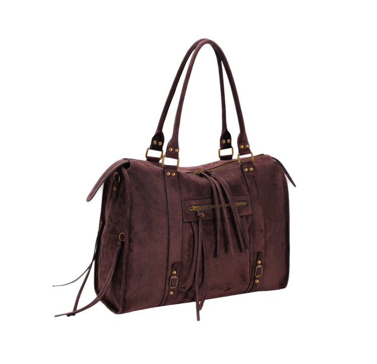 Kunstlederen suede handtas | David Jones | CM8777