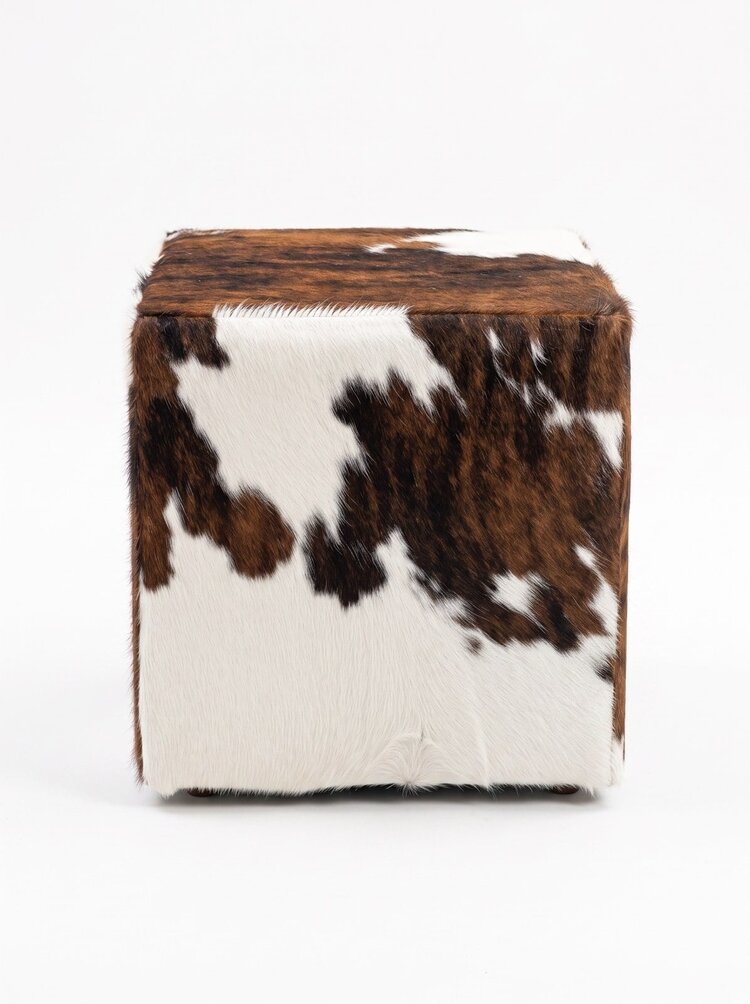 Cowhide pouf | 559156