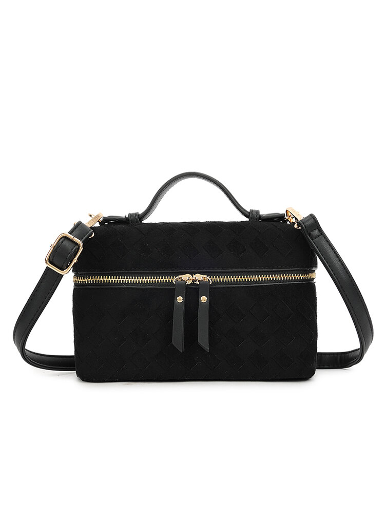Faux suede shoulder bag | 80171