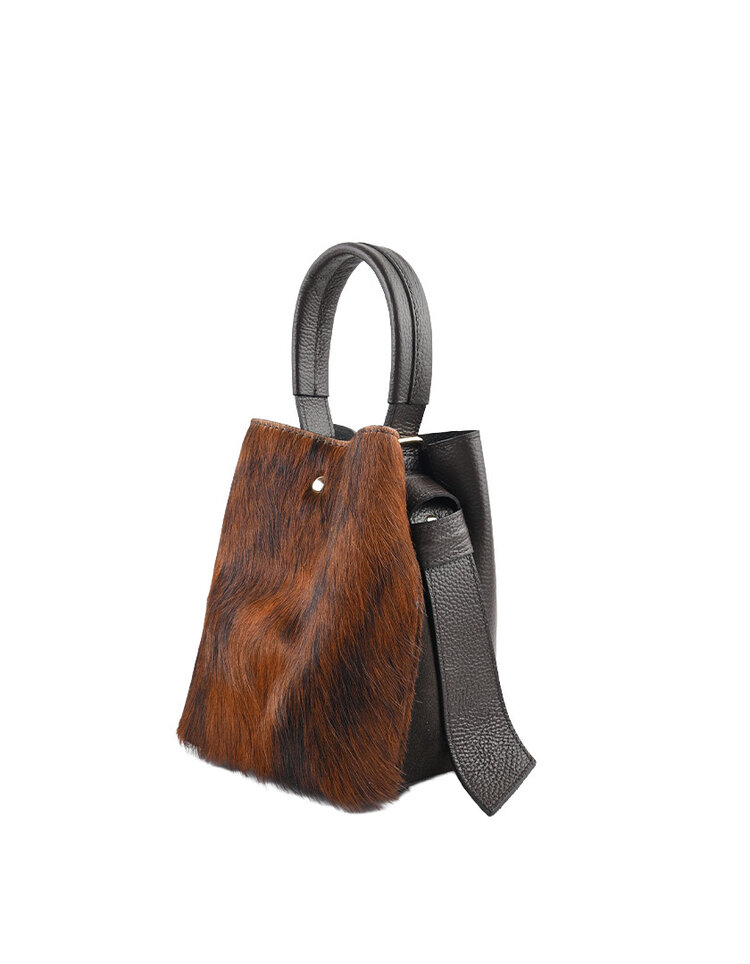 Giuliano Leather  Lederen schoudertas | Koeprint | 552617