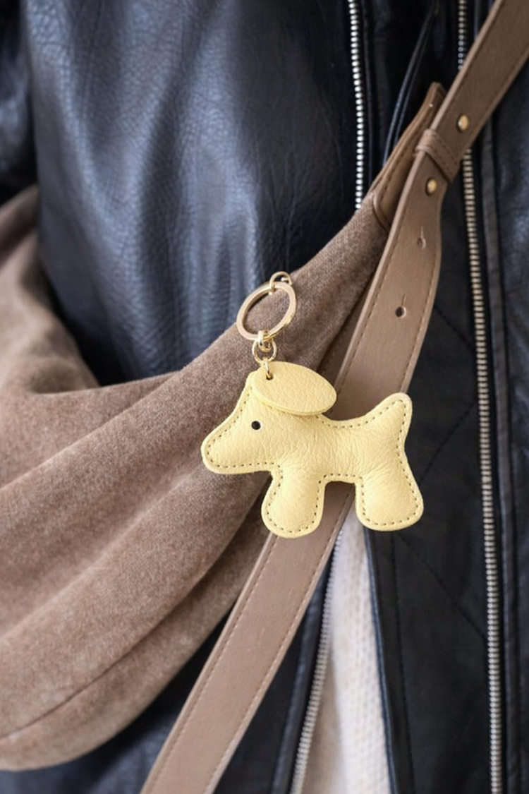 Giuliano Leather  Twee Kleur Sleutelhanger | 23170