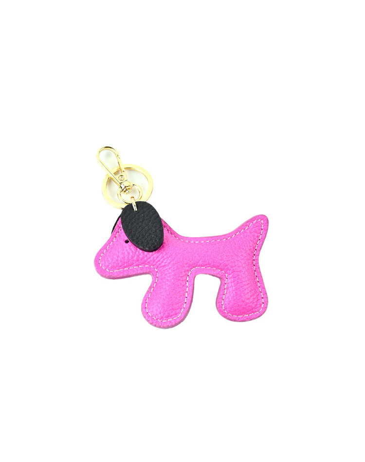 Giuliano Leather  Two Color Keyring | 23170