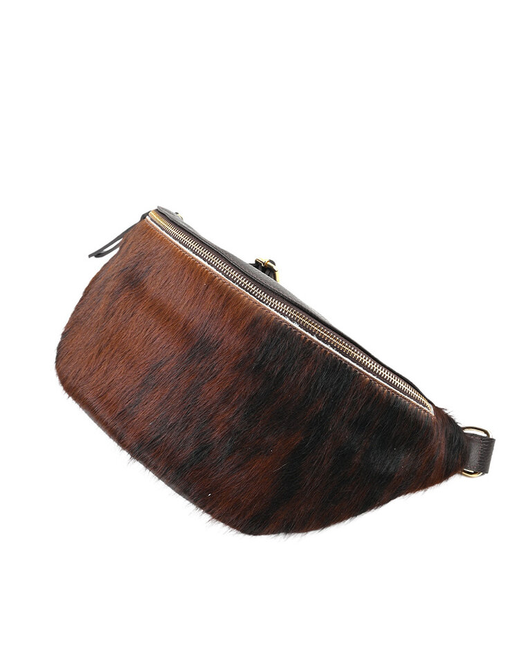 Giuliano Leather  Lederen schoudertas | Koeprint | 552611