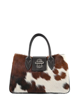 Giuliano Leather  Lederen Handtas| Koeprint | 552609