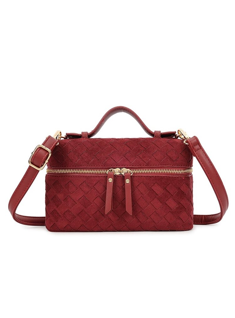 Faux suede shoulder bag | 80171