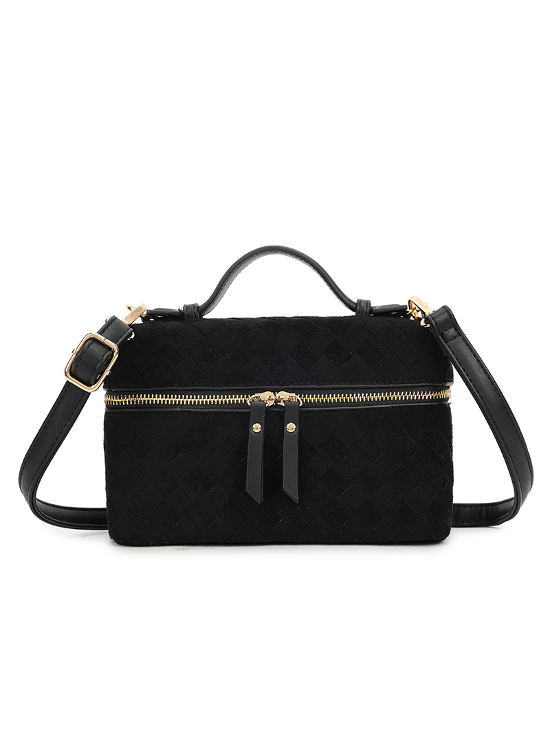 Kunstlederen suede schoudertas | 80171