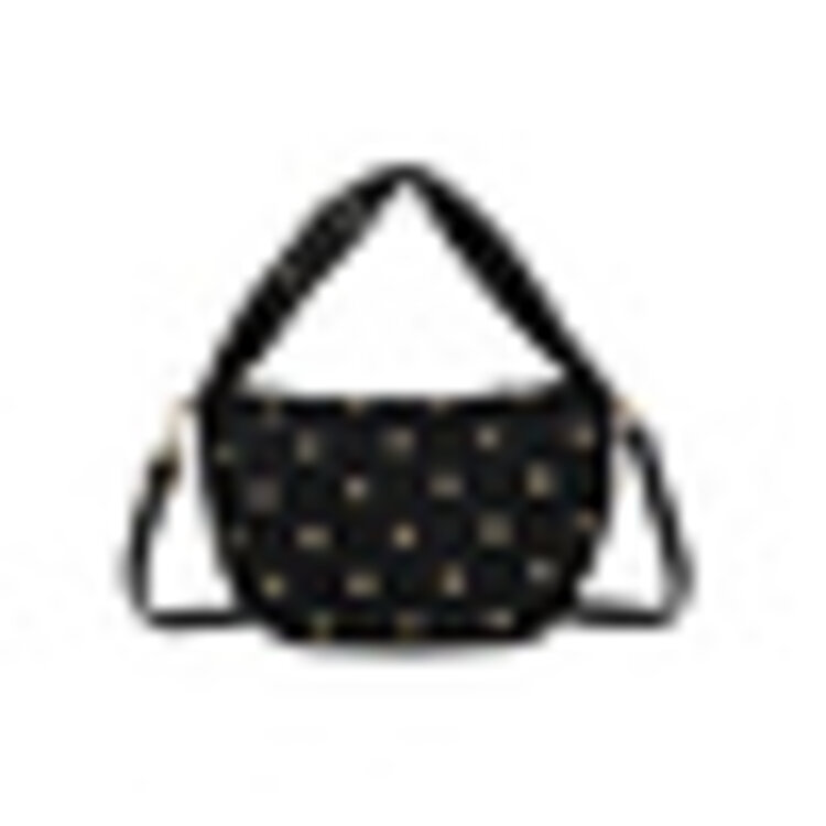 Kunstlederen suede schoudertas | Studs | 80173