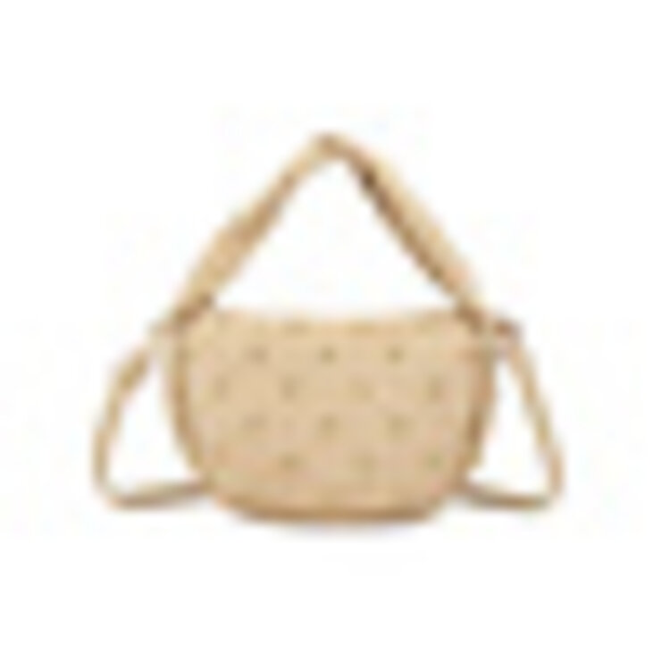 Kunstlederen suede schoudertas | Studs | 80173