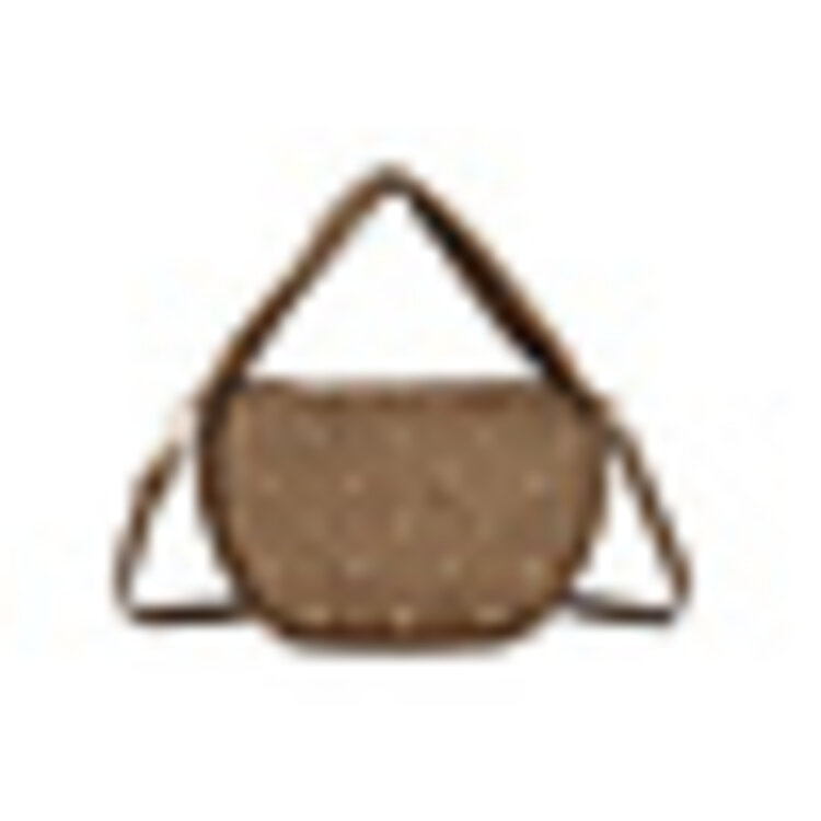 Kunstlederen suede schoudertas | Studs | 80173