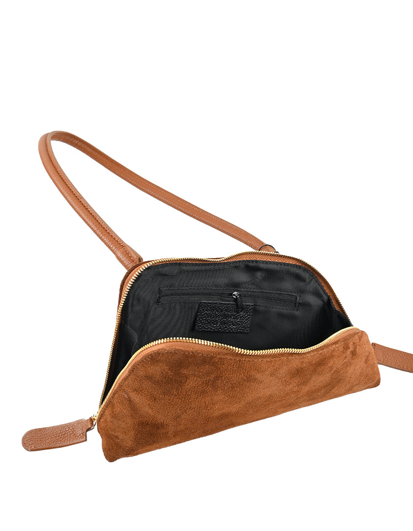 Giuliano Leather Lederen schoudertas | Suede | 552628, foto 2 van 5
