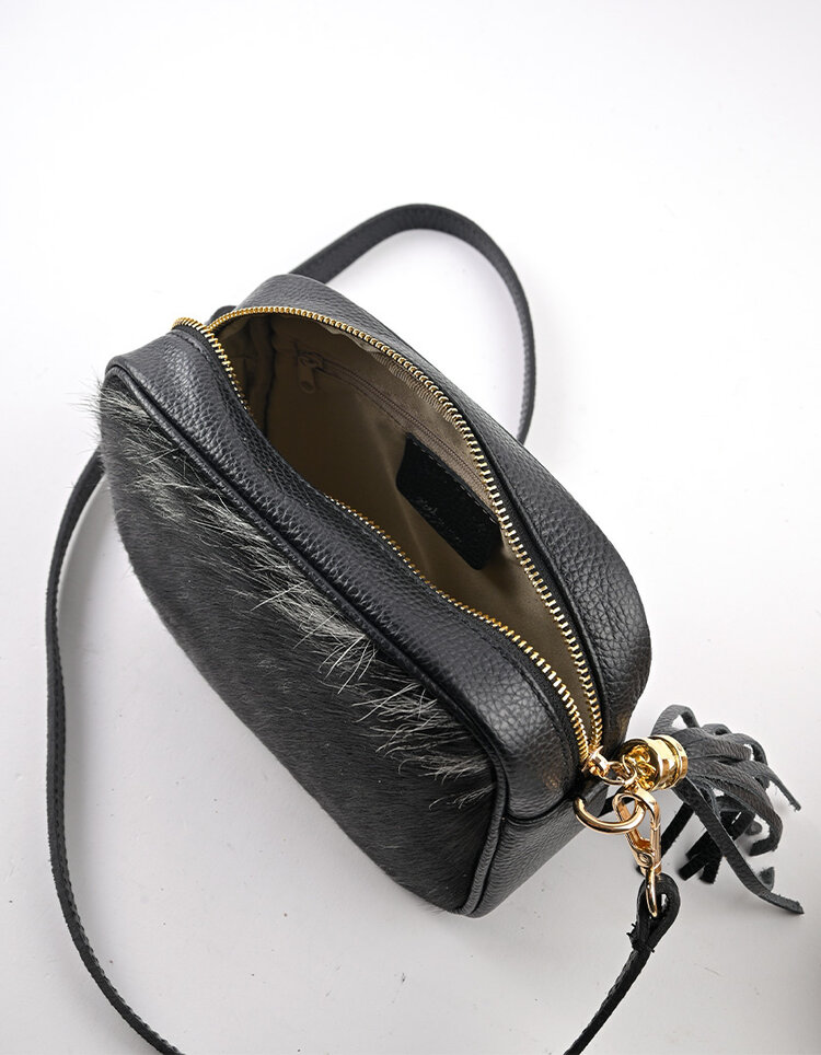 Giuliano Leather  Lederen schoudertas | Koeprint | 552641