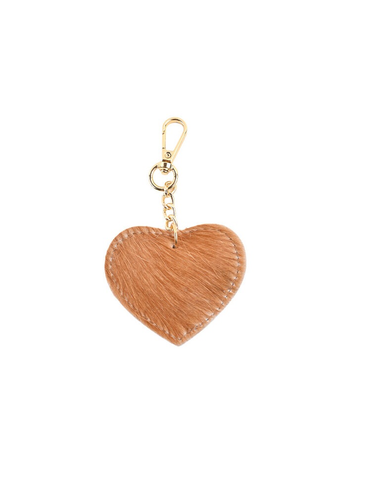 Giuliano Leather  Sleutelhanger | Koeprint Hart | 2321