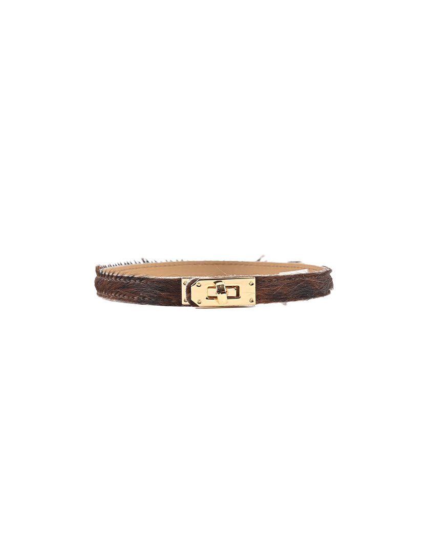 Giuliano Leather Lederen armband | Koeprint | 559157, foto 2 van 6
