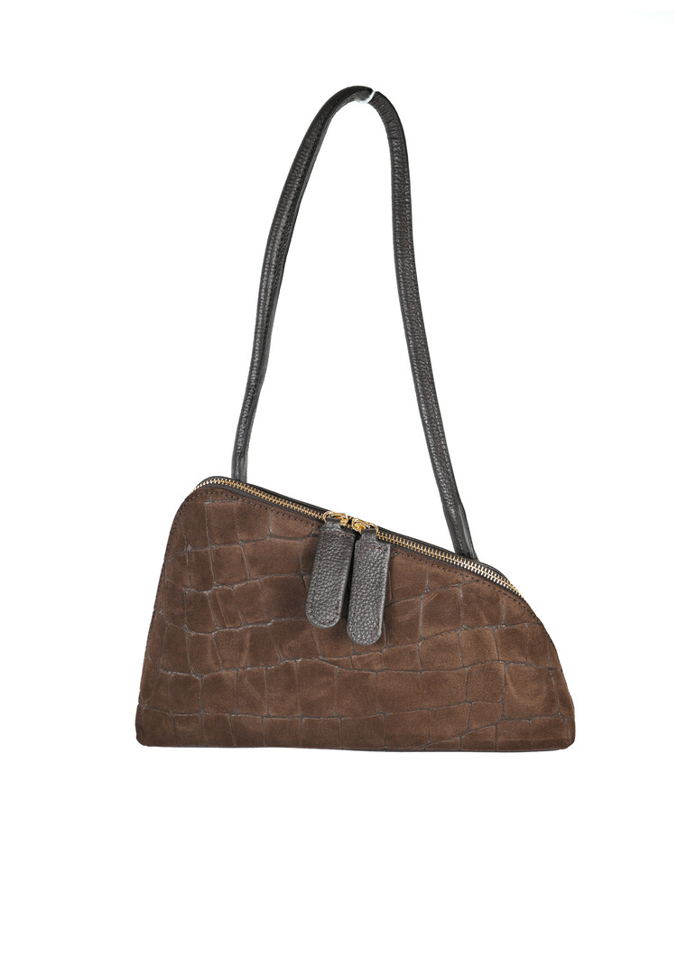 Giuliano Leather  Leder-Schultertasche | Wildleder | 552623