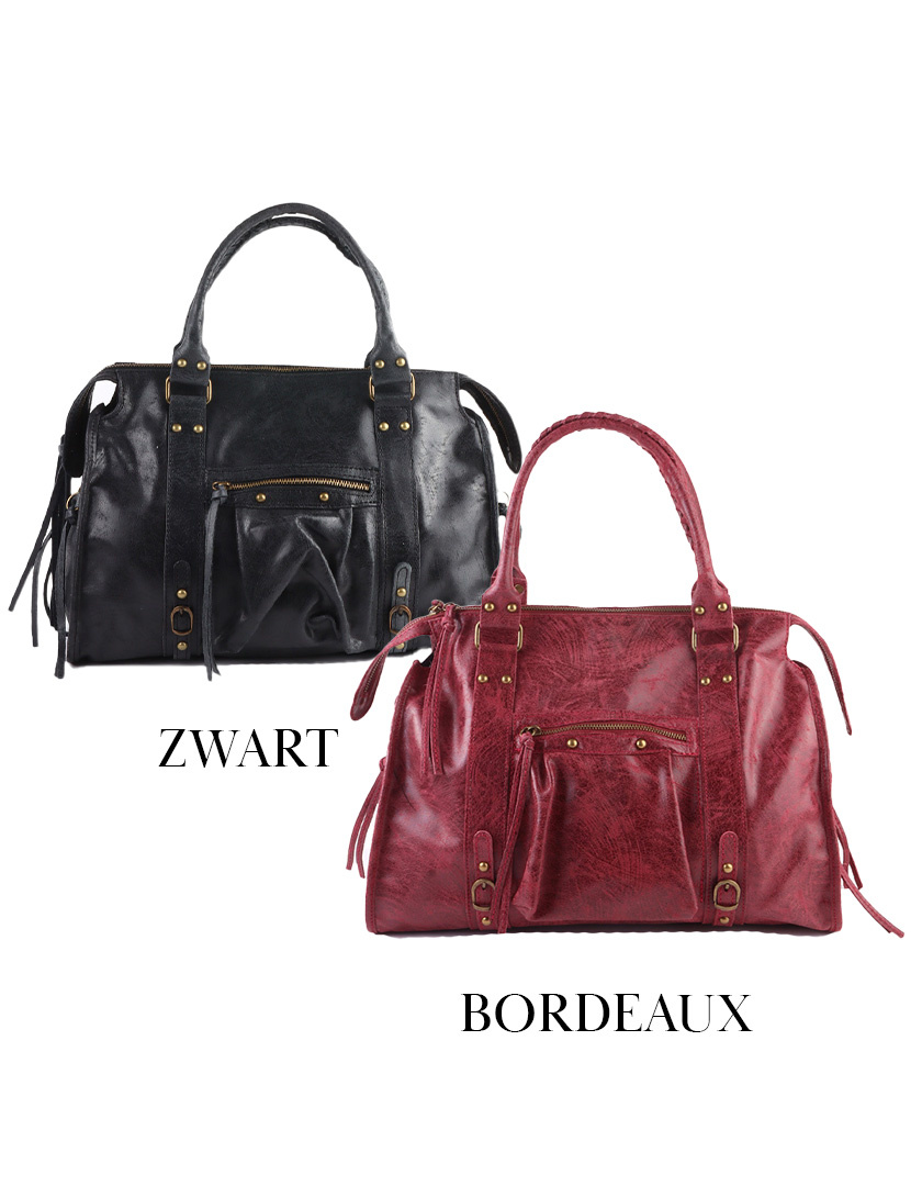 Giuliano Leather Lederen handtas | 552340 (Groot)