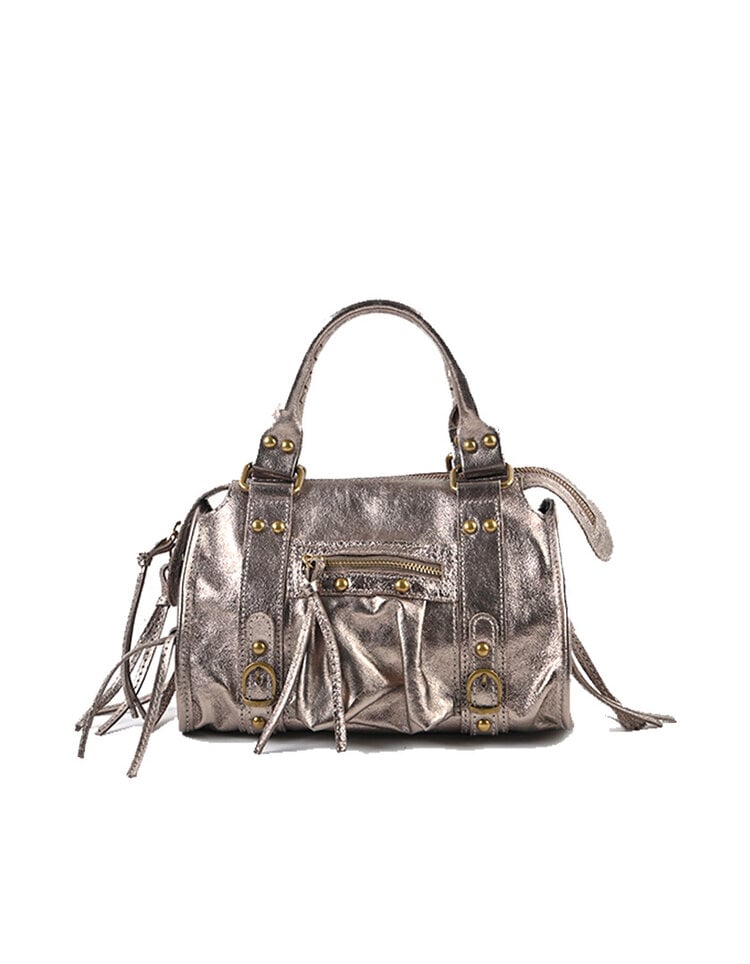 Giuliano Leather  Lederen handtas | 552928 Metallic