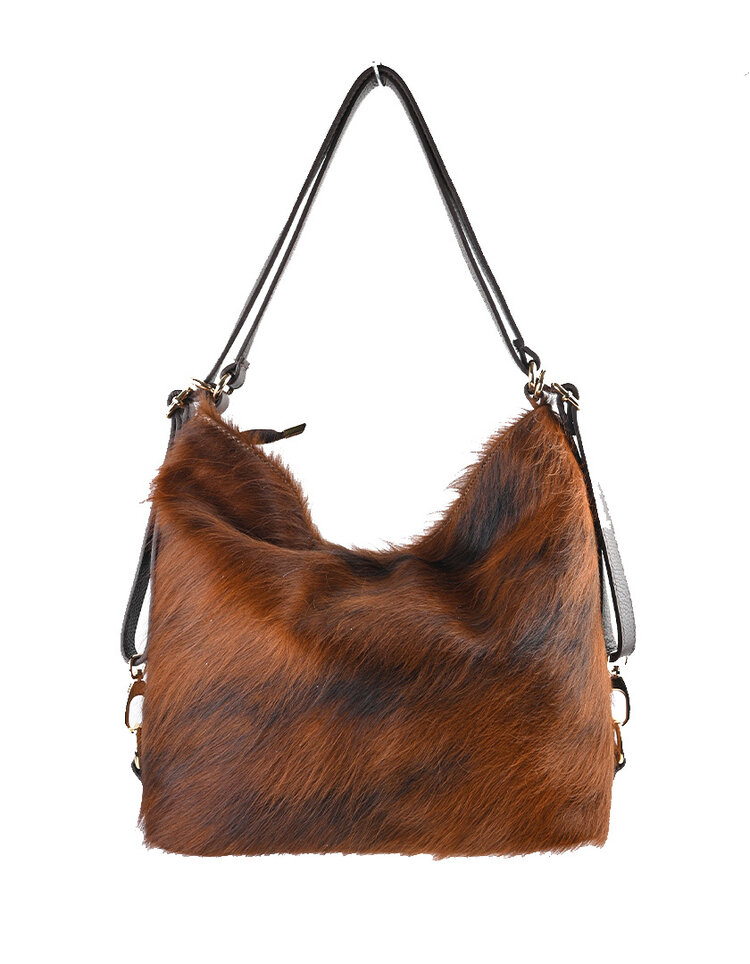 Giuliano Leather  Lederen schoudertas| Koeprint | 552658